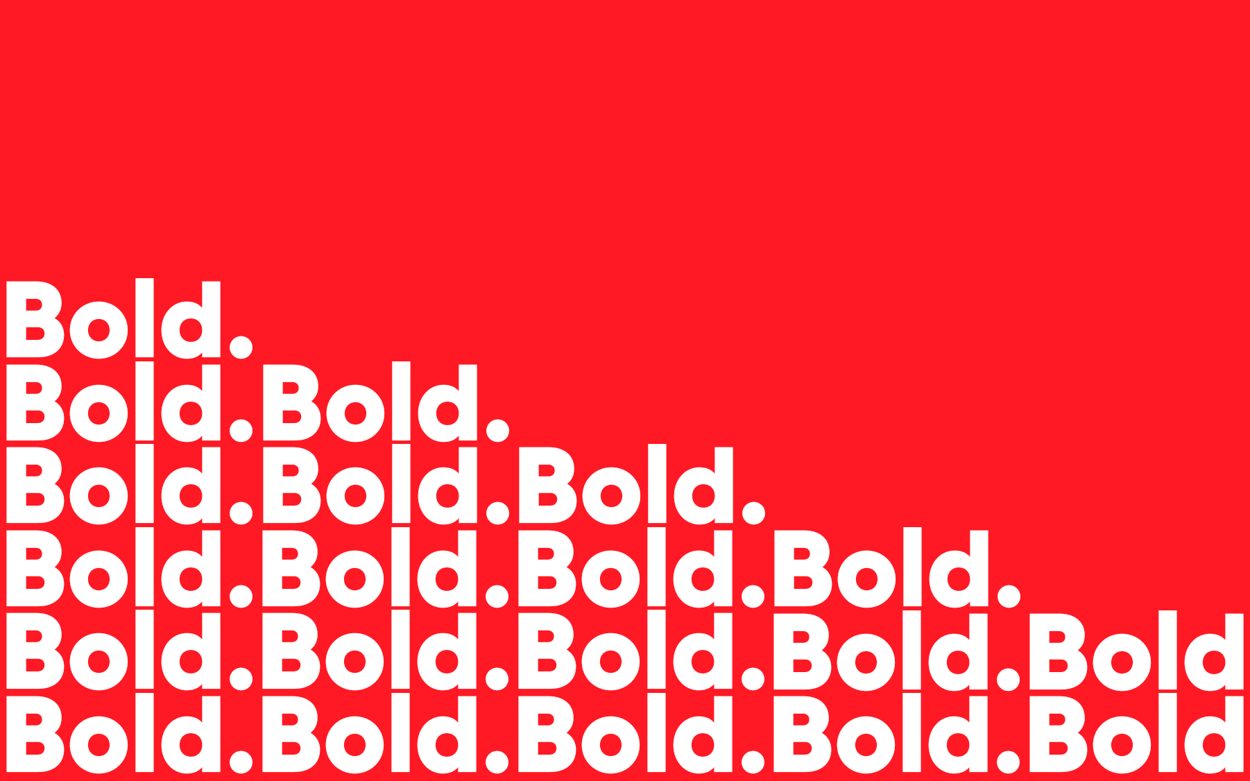 Bold bold bold bold graphic